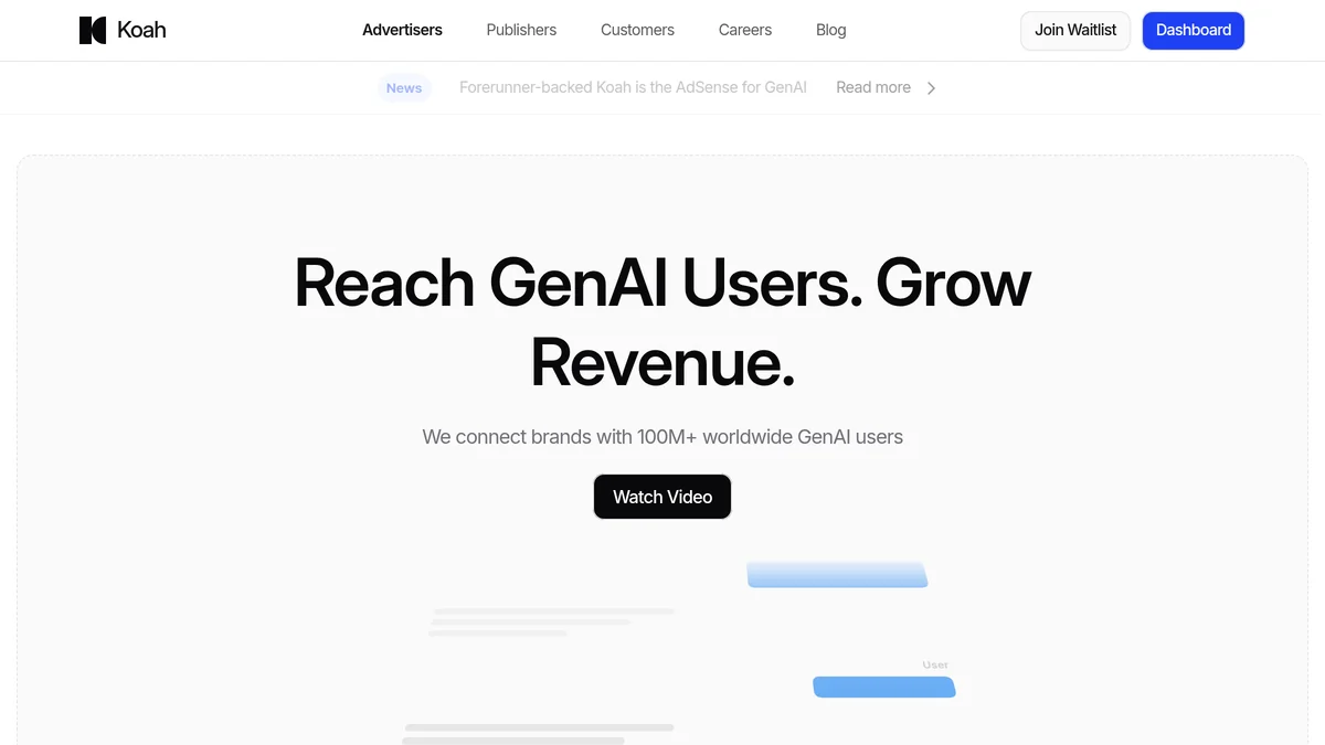 Koah Raises $5M for AI App Advertising Platform