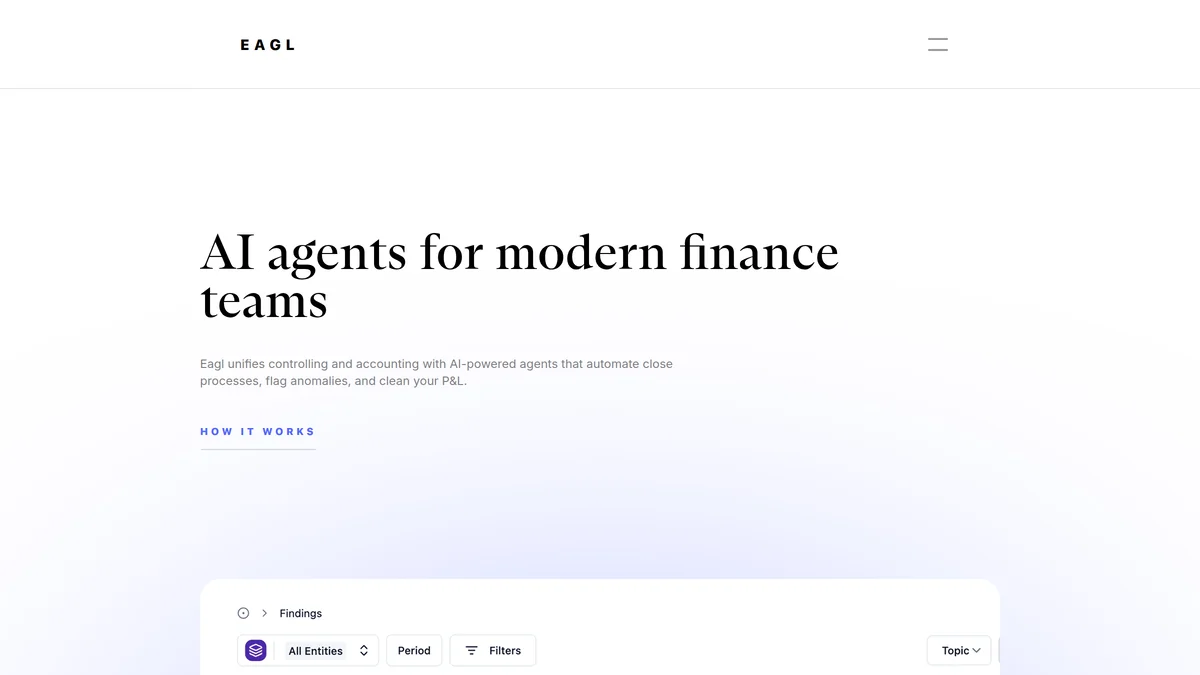 Eagl Secures €825K for AI Month-End Close Automation