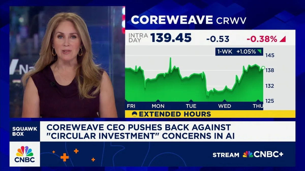 CoreWeave CEO Defends AI Investment Against Circularity Claims