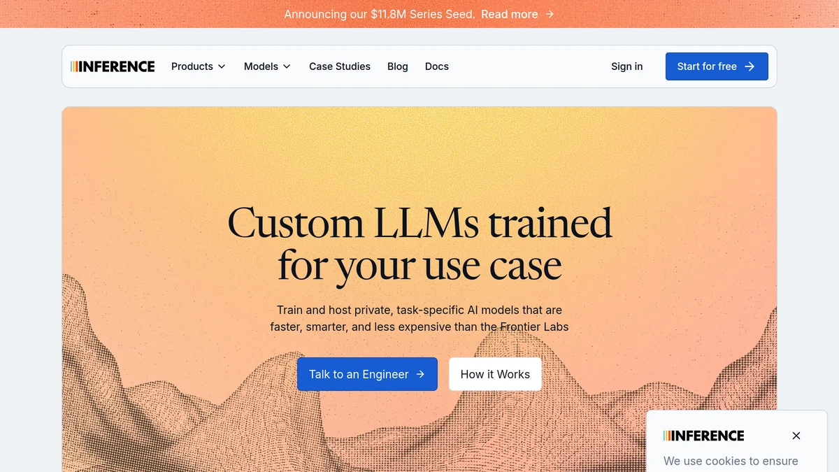 Screenshot of custom AI models