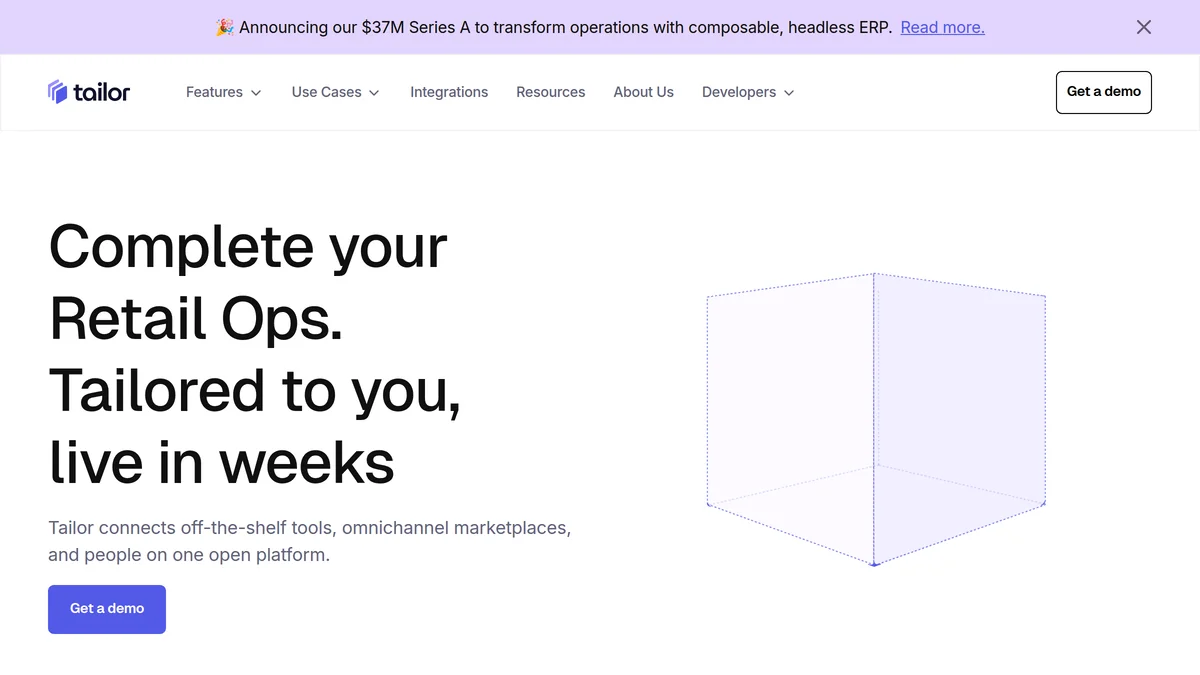 Tailor Secures $37 Million Series A to Power Composable ERP Revolution