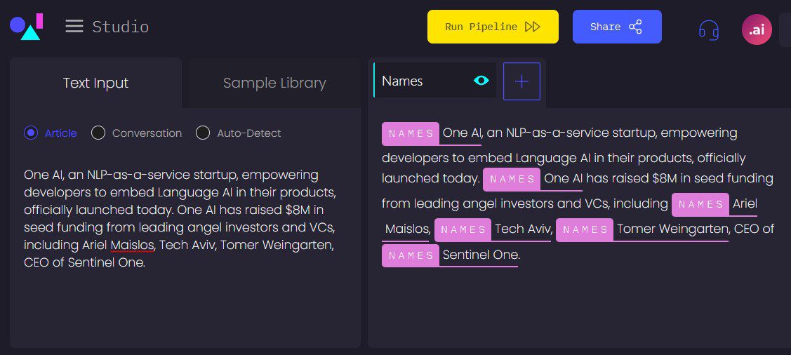 One AI Exits Stealth with $8 Million to Tackle Global Language AI Challenge with NLPaaS Platform for Developers