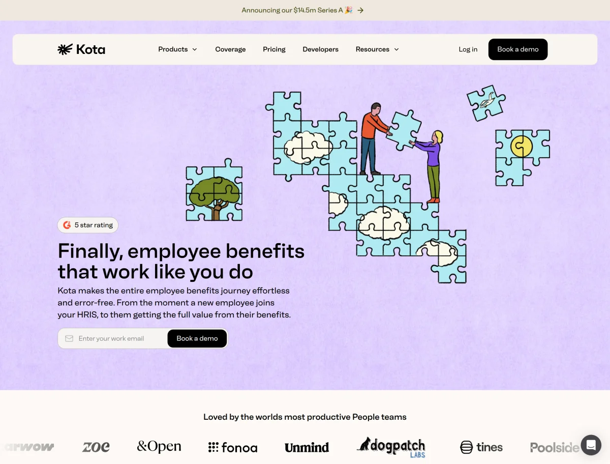 Kota Secures $14.5M Series A Funding to Revolutionize Employee Benefits