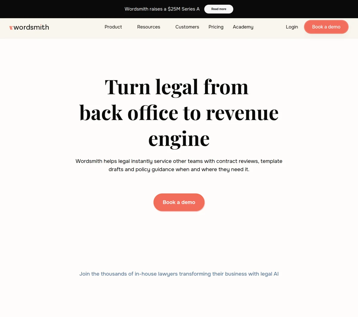 Wordsmith AI Secures $25M Series A Funding to Revolutionize Legal Tech