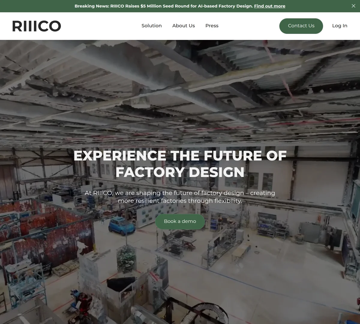 RIIICO Secures €4.3 Million Seed Funding to Design Factories with AI