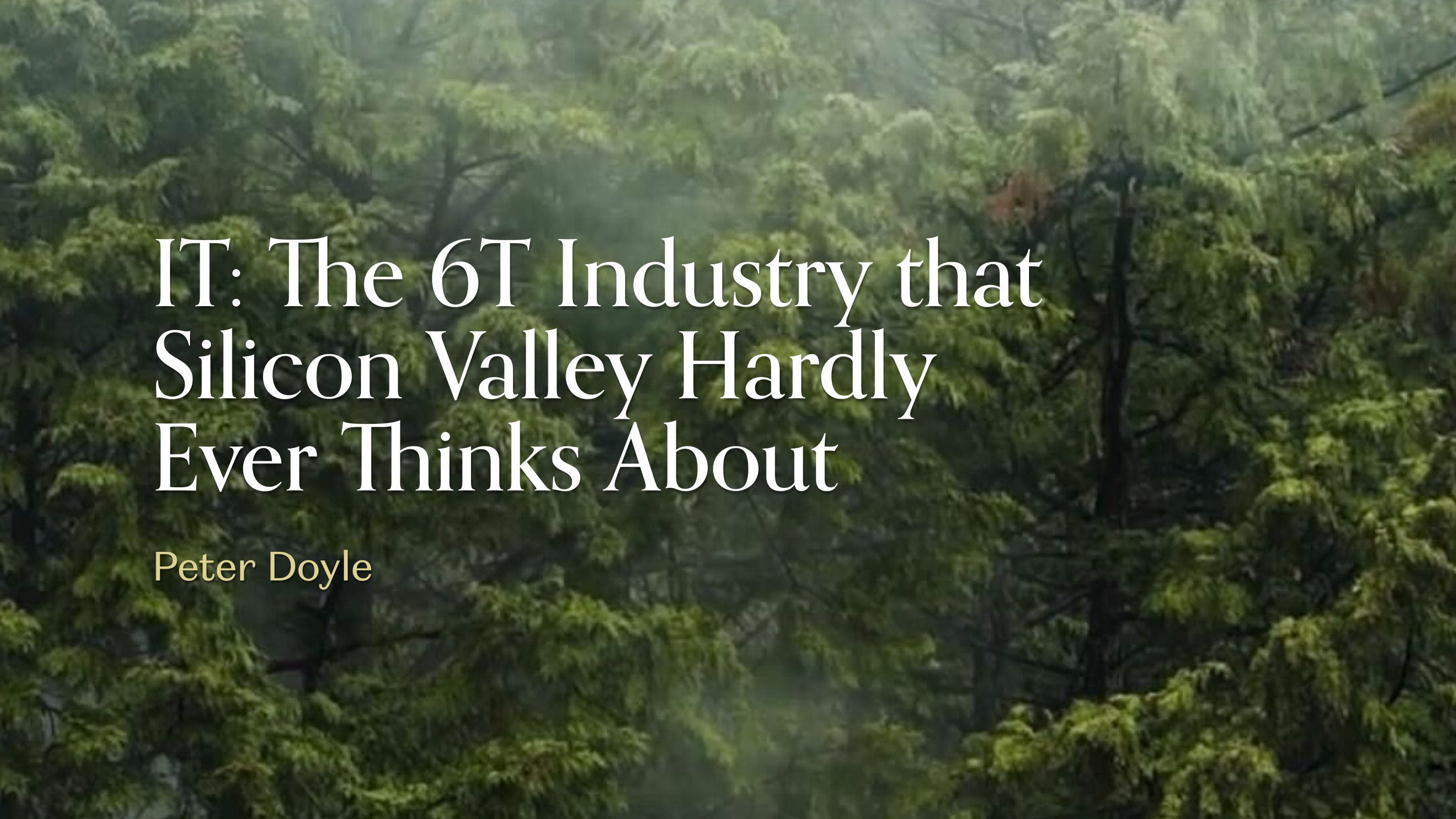 IT's $6 Trillion Problem